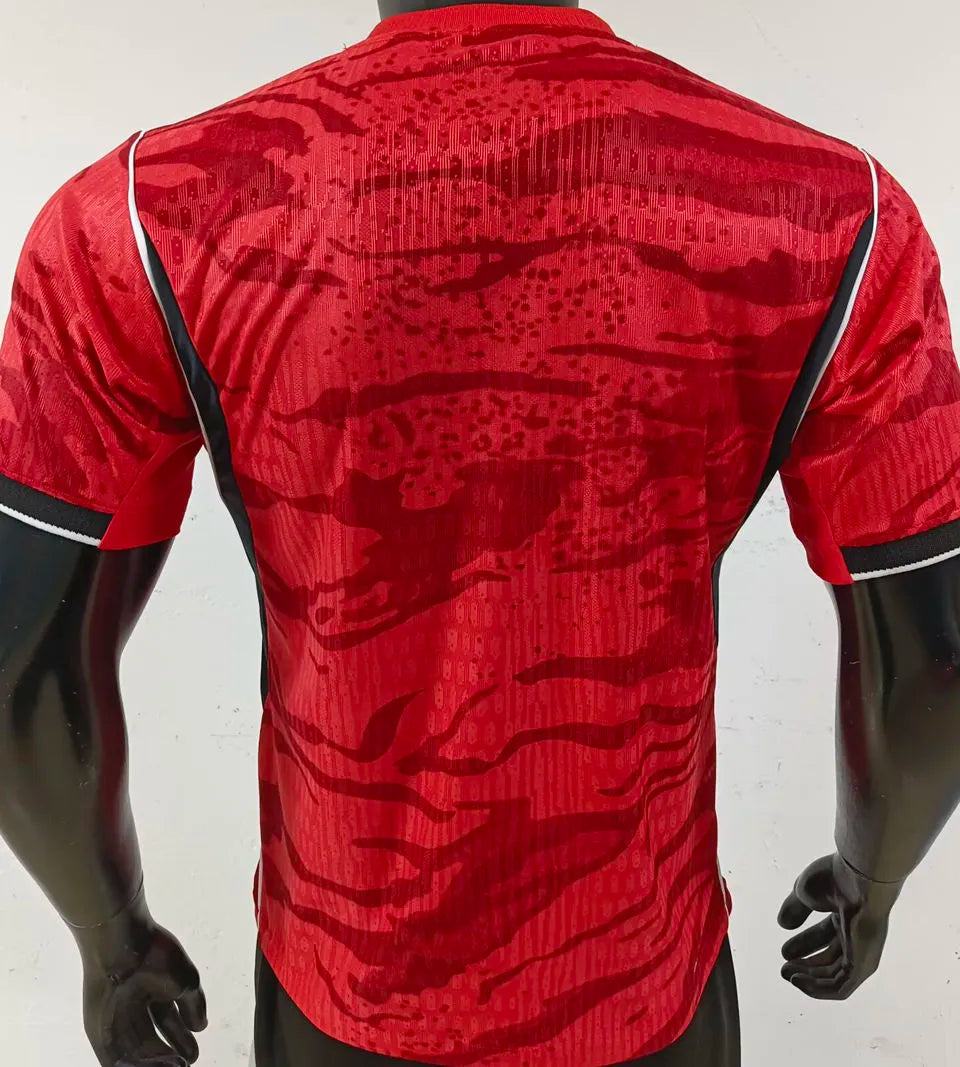 2026/27 South Korea Home Red Plyaer Version Soccer Jersey Back