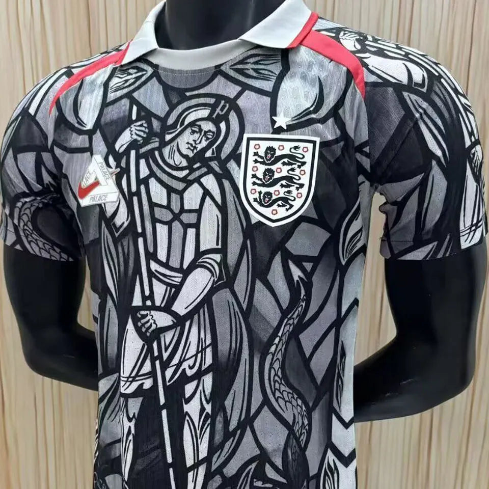 2026 England x PALACE Player Version Soccer Jersey Detail 1