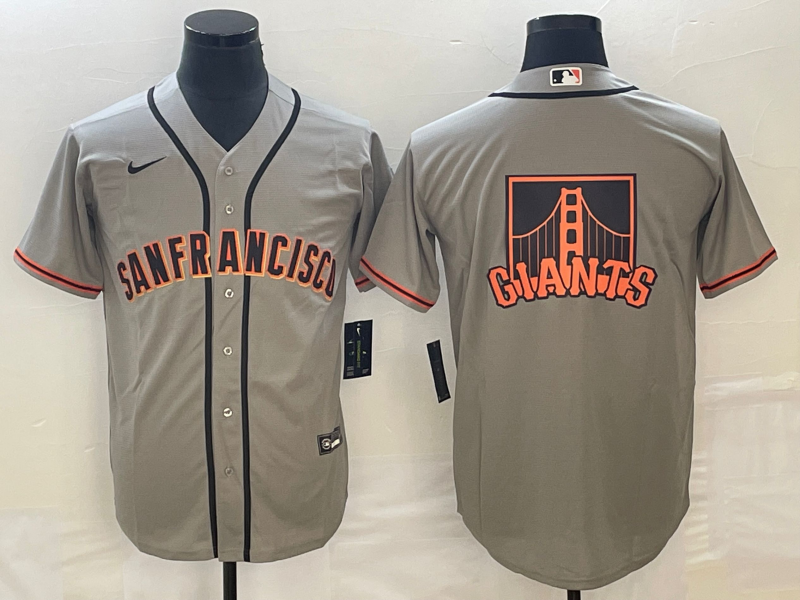 Men's San Francisco Giants Gray Replica Player Jerseys
