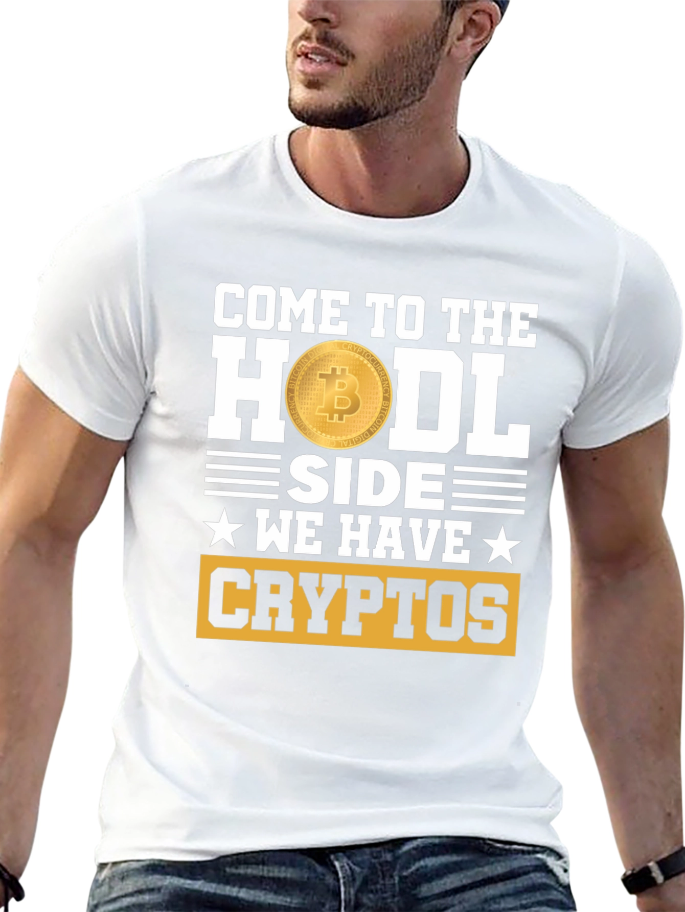 HODL Side Crypto T-Shirt