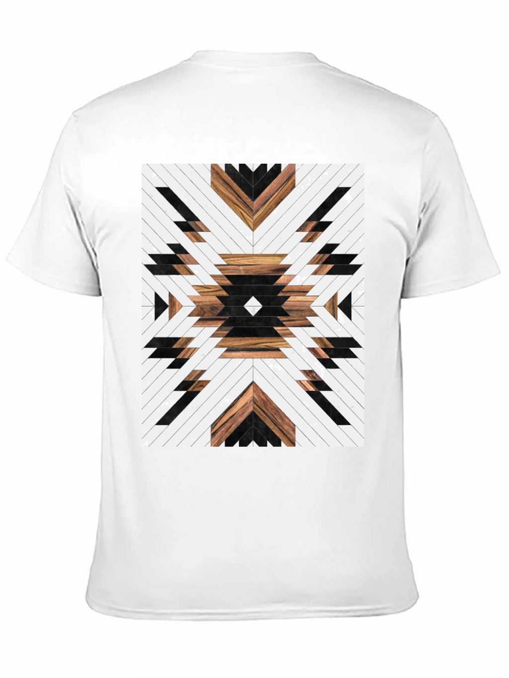 Aztec Wood Pattern Graphic Tee