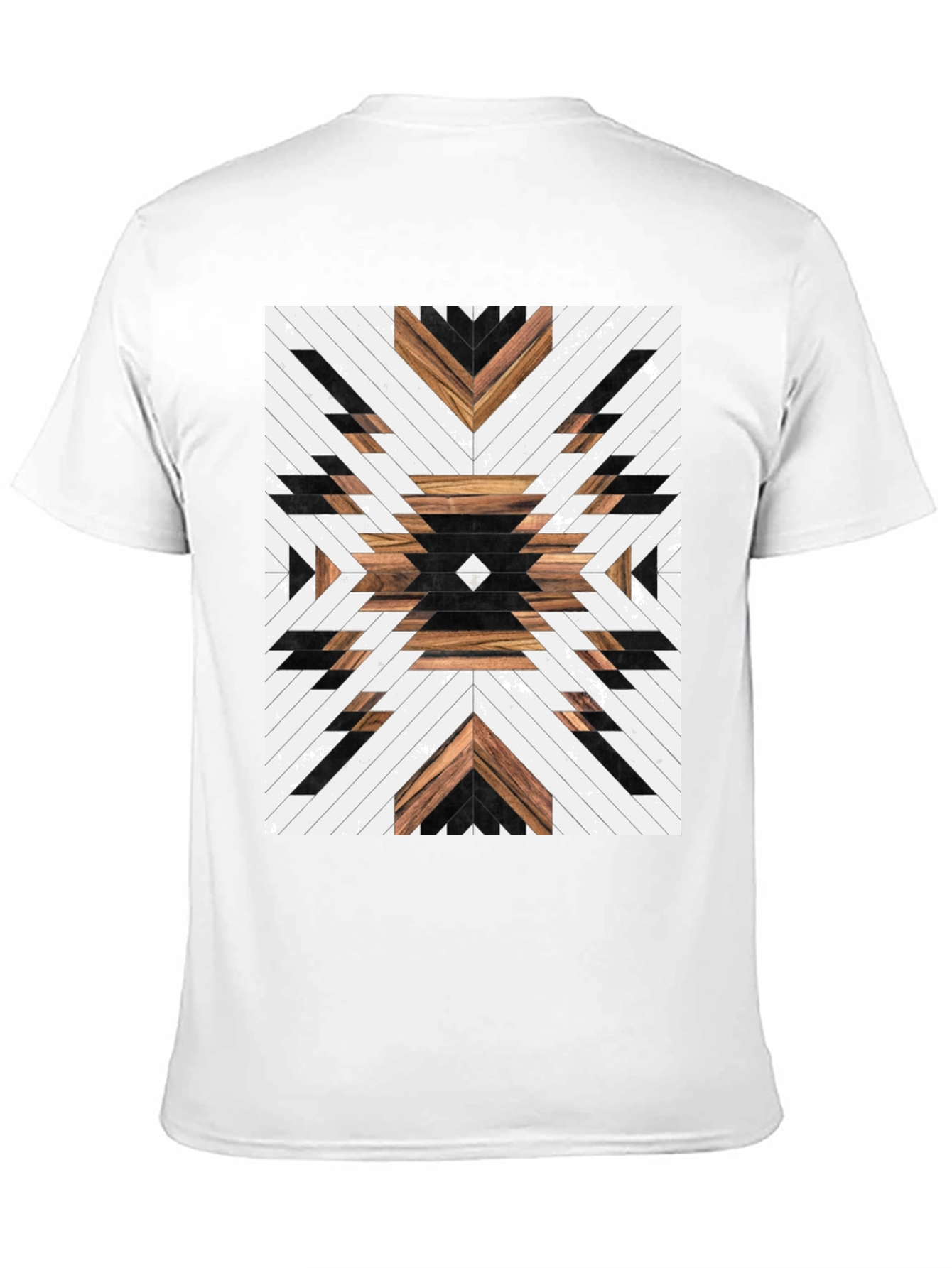 Aztec Wood Pattern Graphic Tee