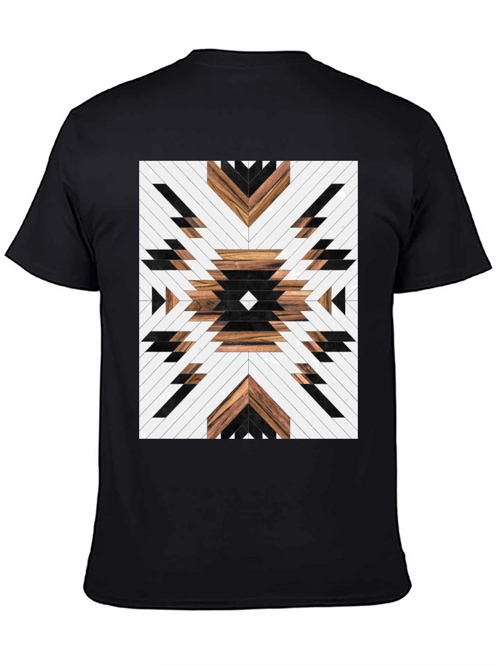 Aztec Wood Pattern Graphic Tee