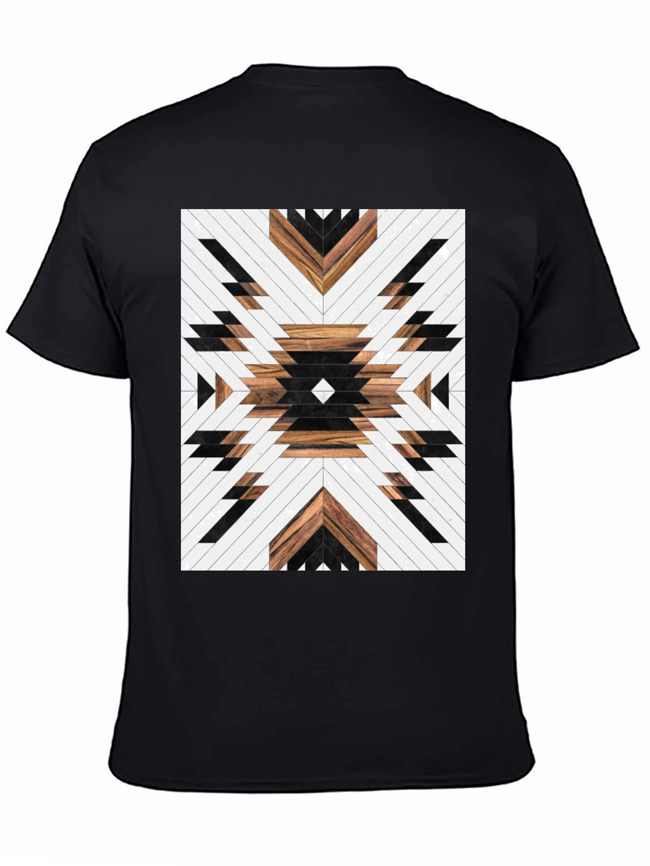 Aztec Wood Pattern Graphic Tee