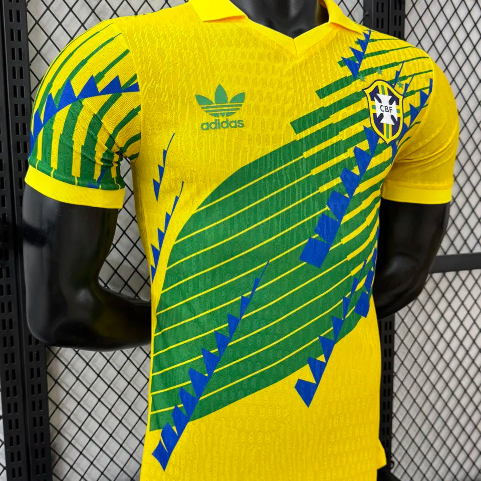 2026/27 Brazil Yellow Special Edition Player Version Soccer Jersey Detail 3