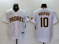 Men's San Diego Padres Jurickson Profar #10 White Replica Player Jerseys