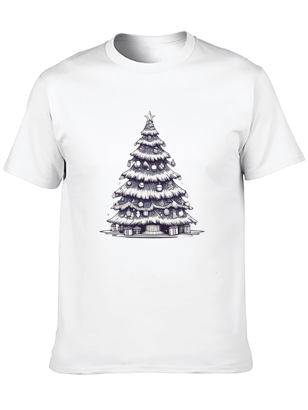 Christmas Tree Graphic Tee - Festive Holiday Style
