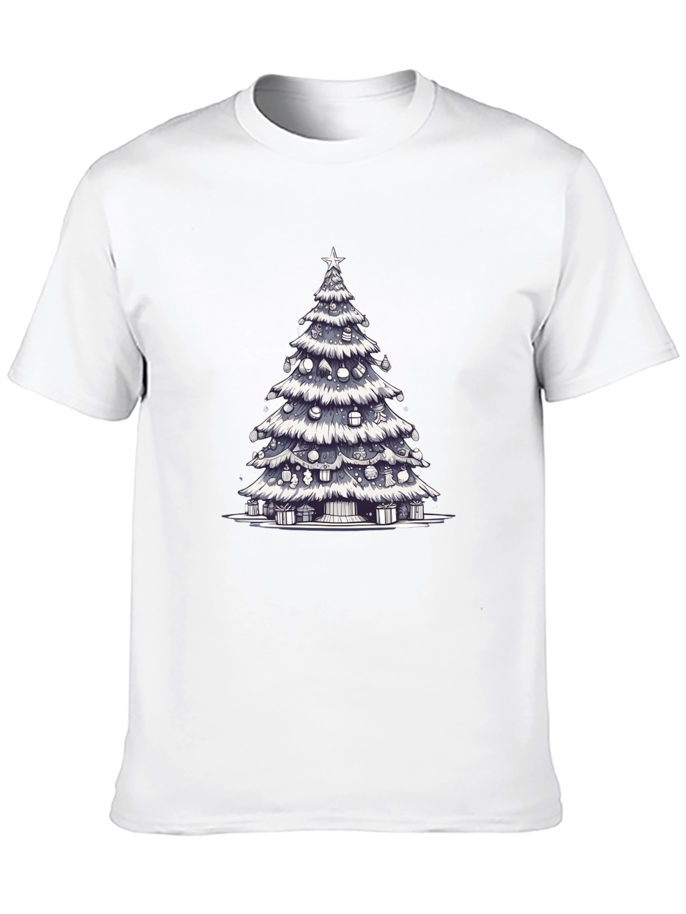 Christmas Tree Graphic Tee - Festive Holiday Style
