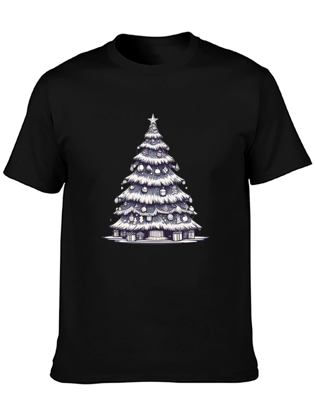 Christmas Tree Graphic Tee - Festive Holiday Style