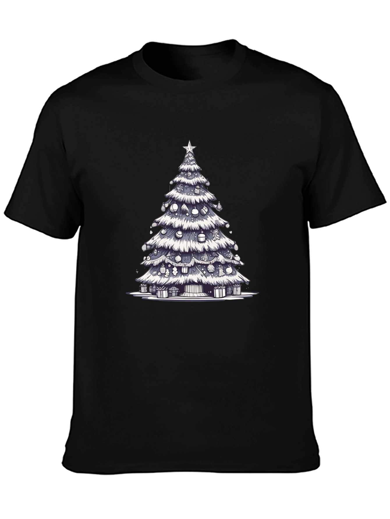 Christmas Tree Graphic Tee - Festive Holiday Style