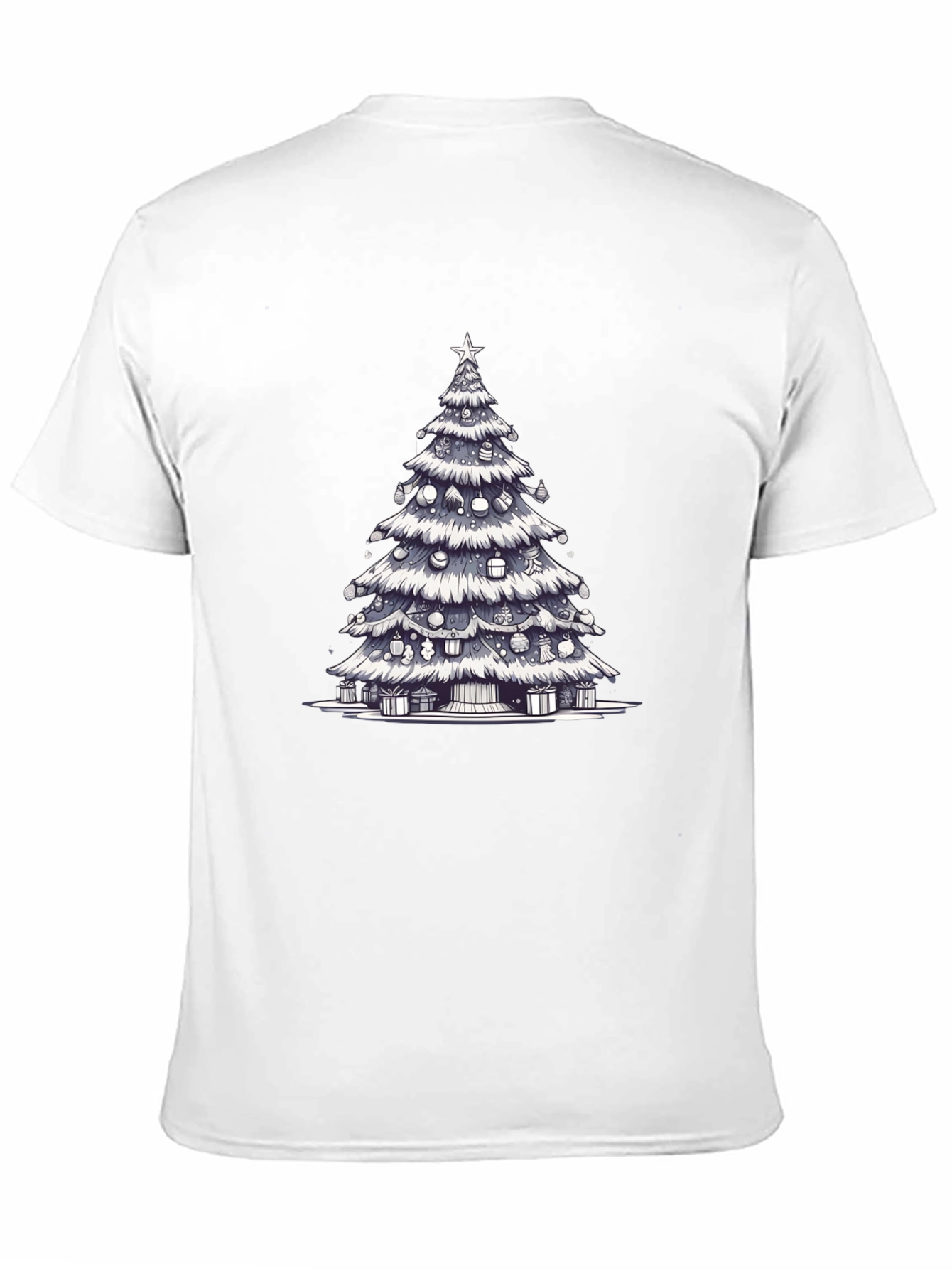 Christmas Tree Graphic Tee - Festive Holiday Style