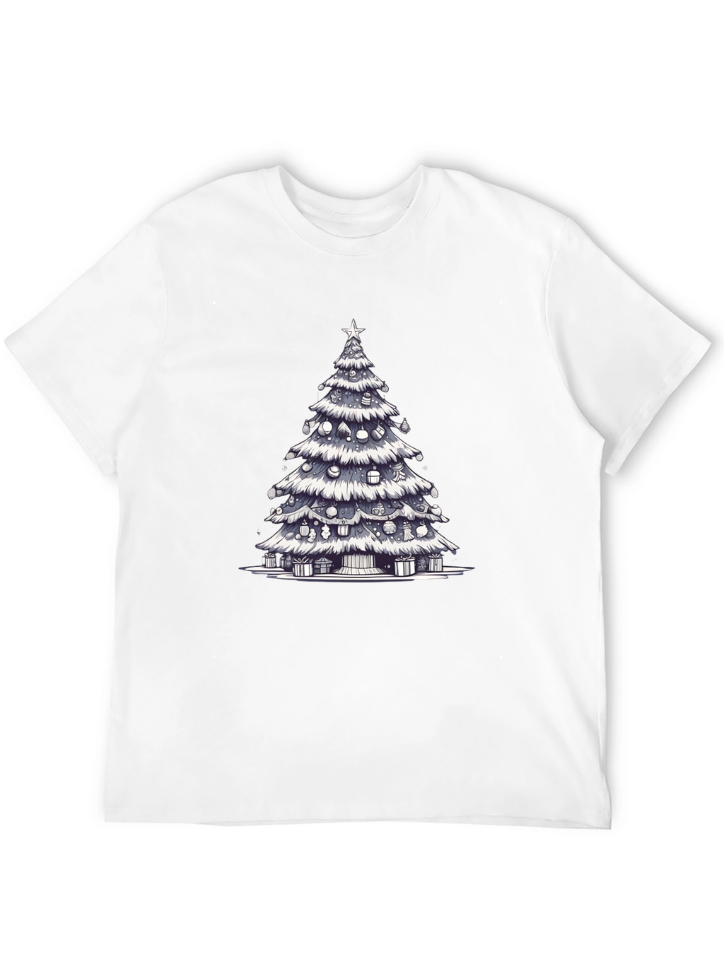 Christmas Tree Graphic Tee - Festive Holiday Style