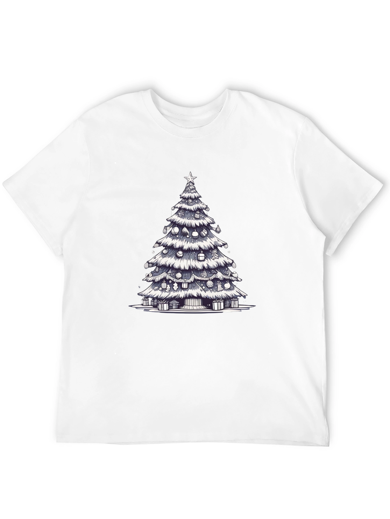 Christmas Tree Graphic Tee - Festive Holiday Style