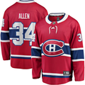 Men's Montreal Canadiens Jake Allen #34 Red Player Game Jerseys