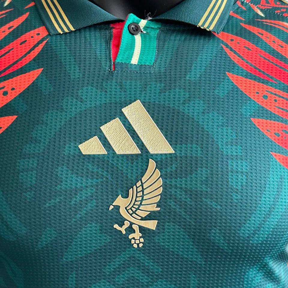2025 Mexico Special Edition Player Version Long Sleever Jersey Detail 1