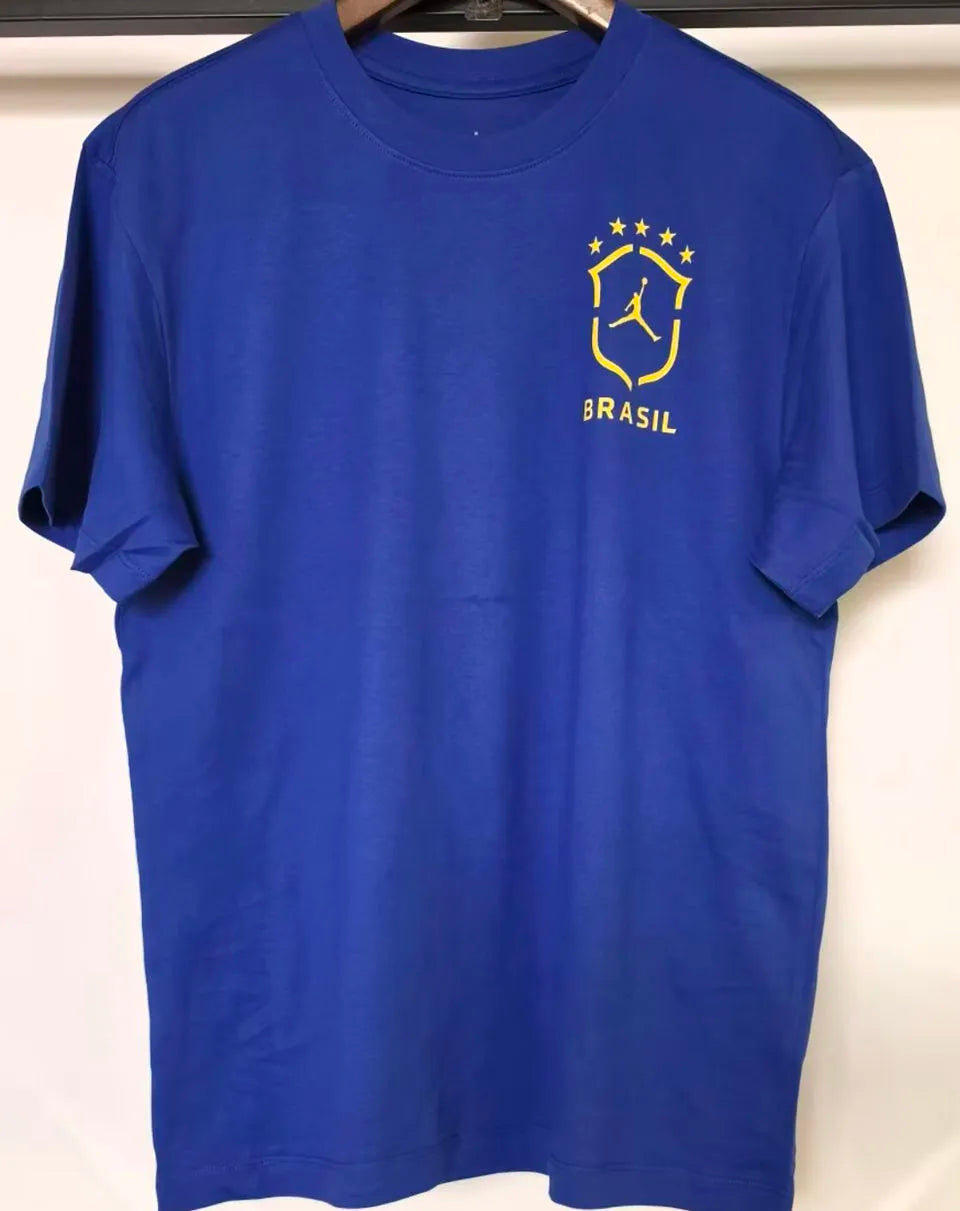 2026/27 Brazil Blue Pure Cotton Jersey Back