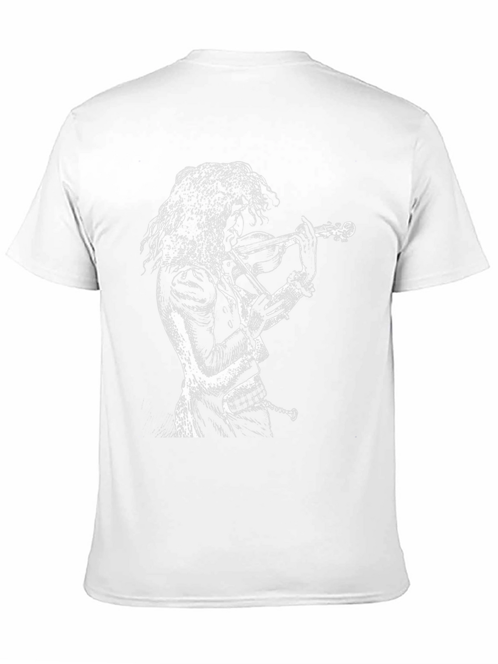 Violinist Graphic T-Shirt - Black Cotton Tee