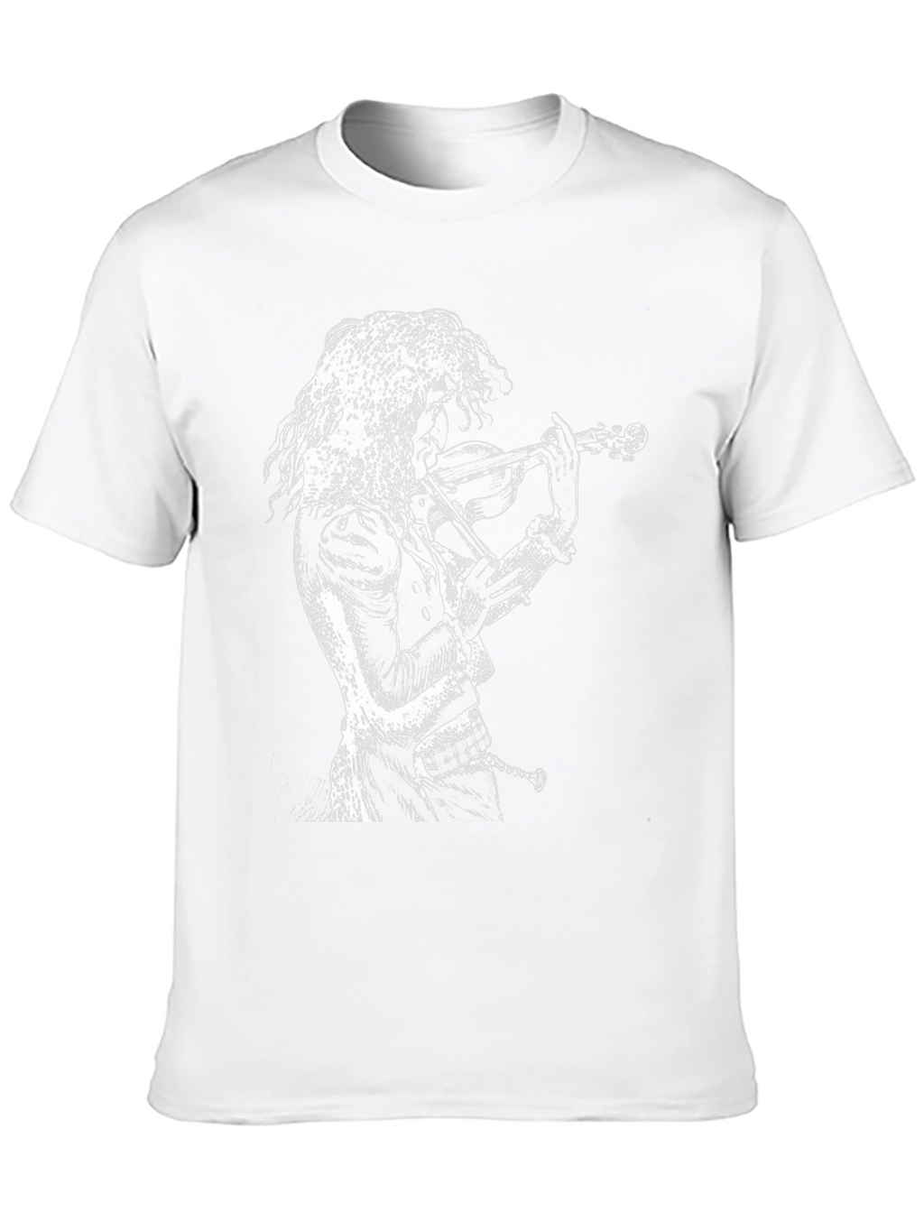 Violinist Graphic T-Shirt - Black Cotton Tee