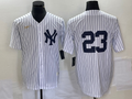 Men's New York Yankees Don Mattingly #23 White Replica Player Name Jerseys
