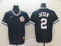 Men's New York Yankees Derek Jeter #2 Navy Stitched Jerseys