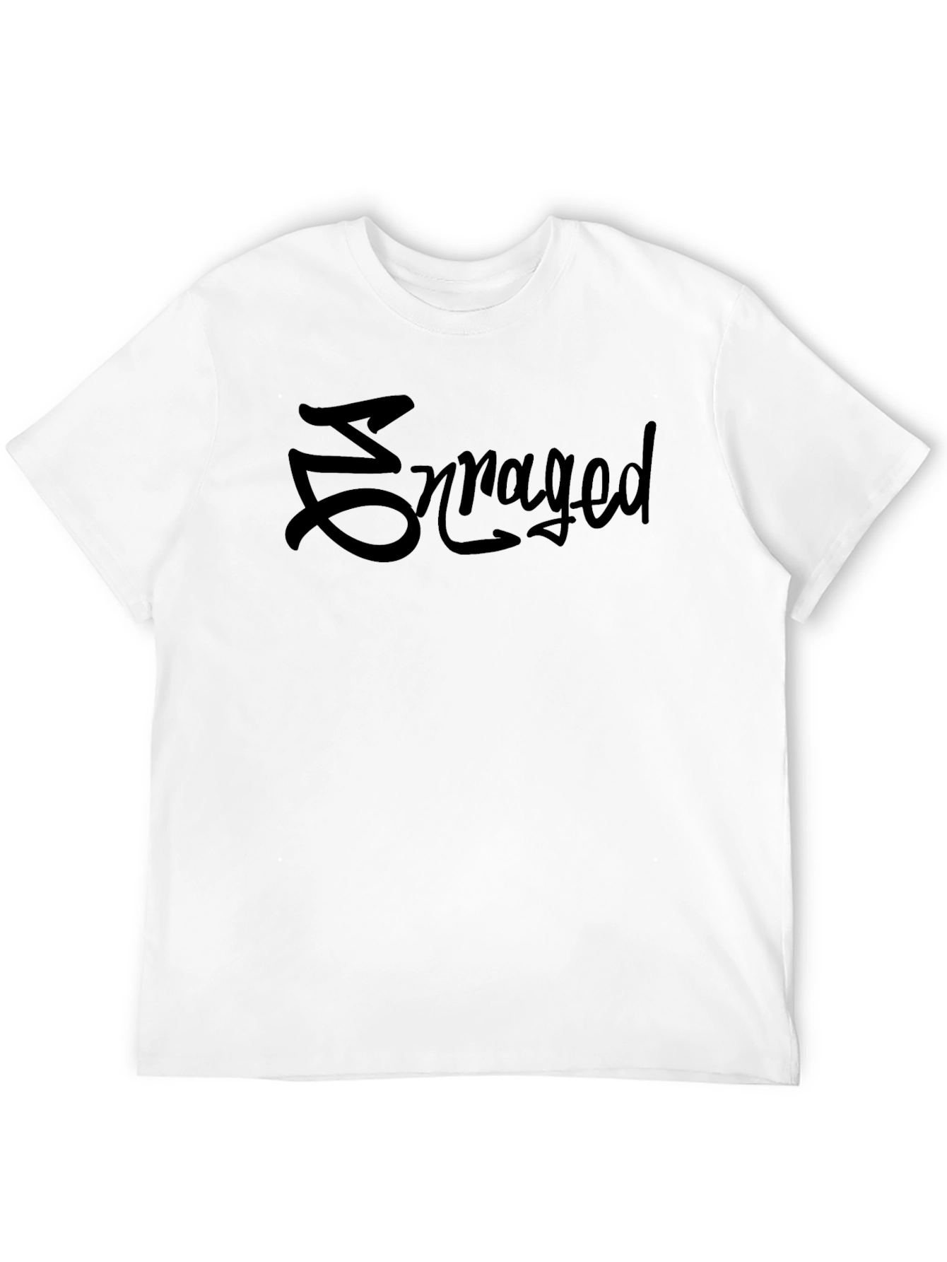 Enraged Graphic Tee - Black Cotton Comfort