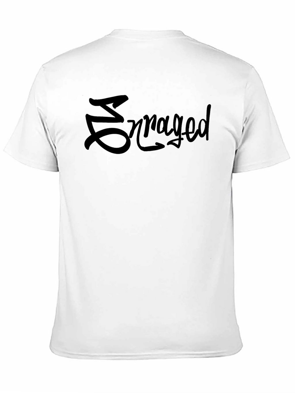 Enraged Graphic Tee - Black Cotton Comfort