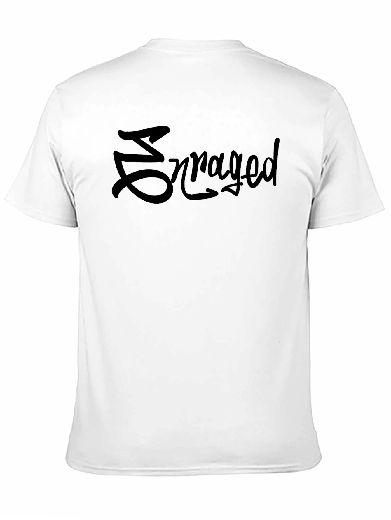 Enraged Graphic Tee - Black Cotton Comfort