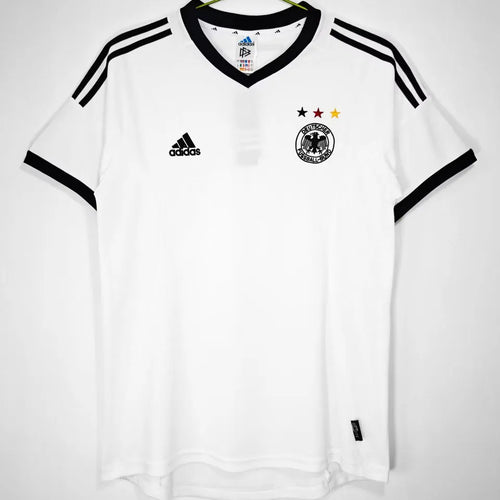 2002/03 Germany Home White Retro Soccer Jersey Front