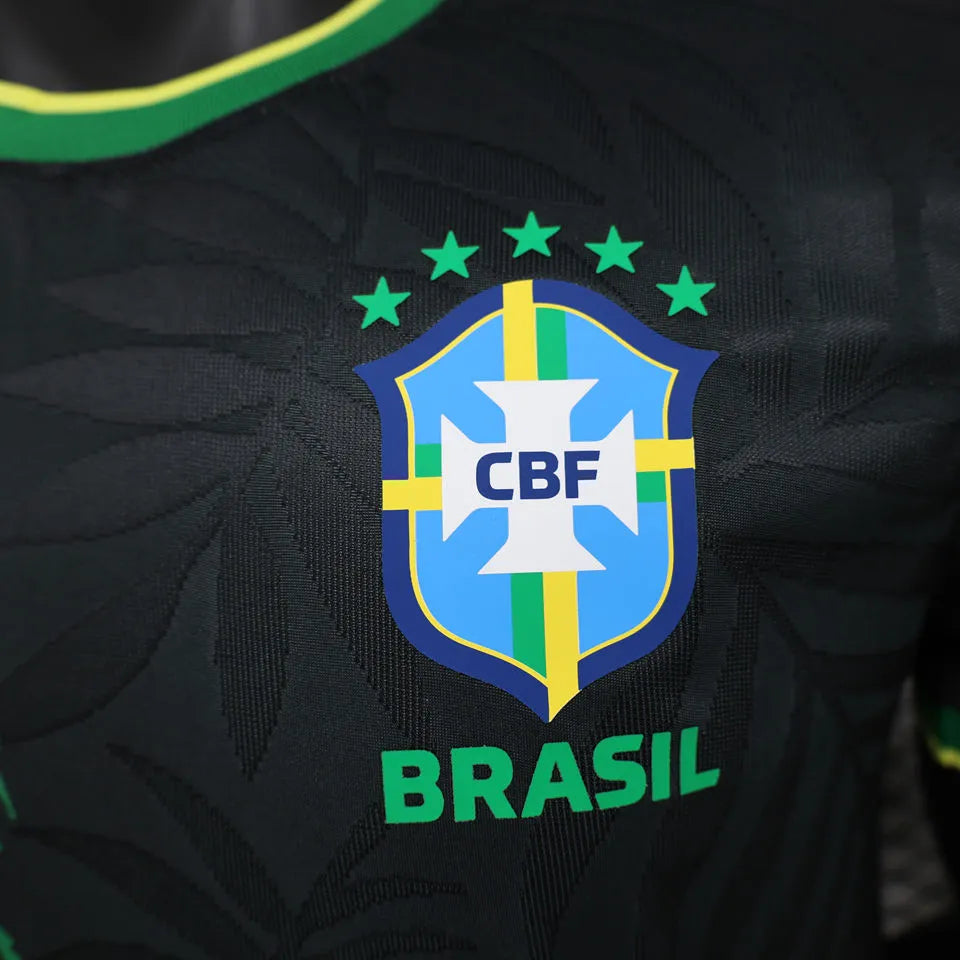 2022/23 Brazil Special Edition Black Player Version Jersey Detail 2