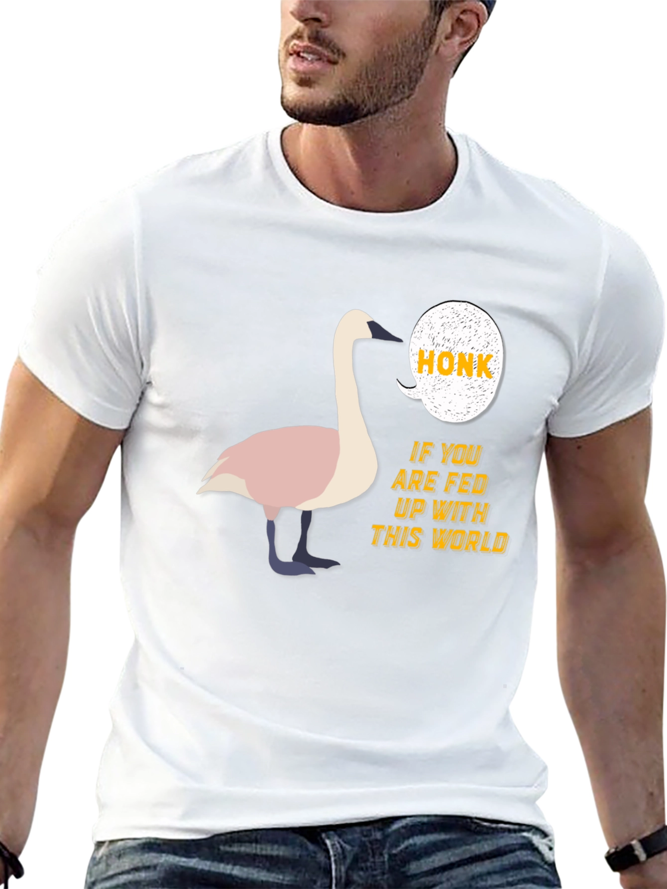 Honk Fed Up Swan T-Shirt