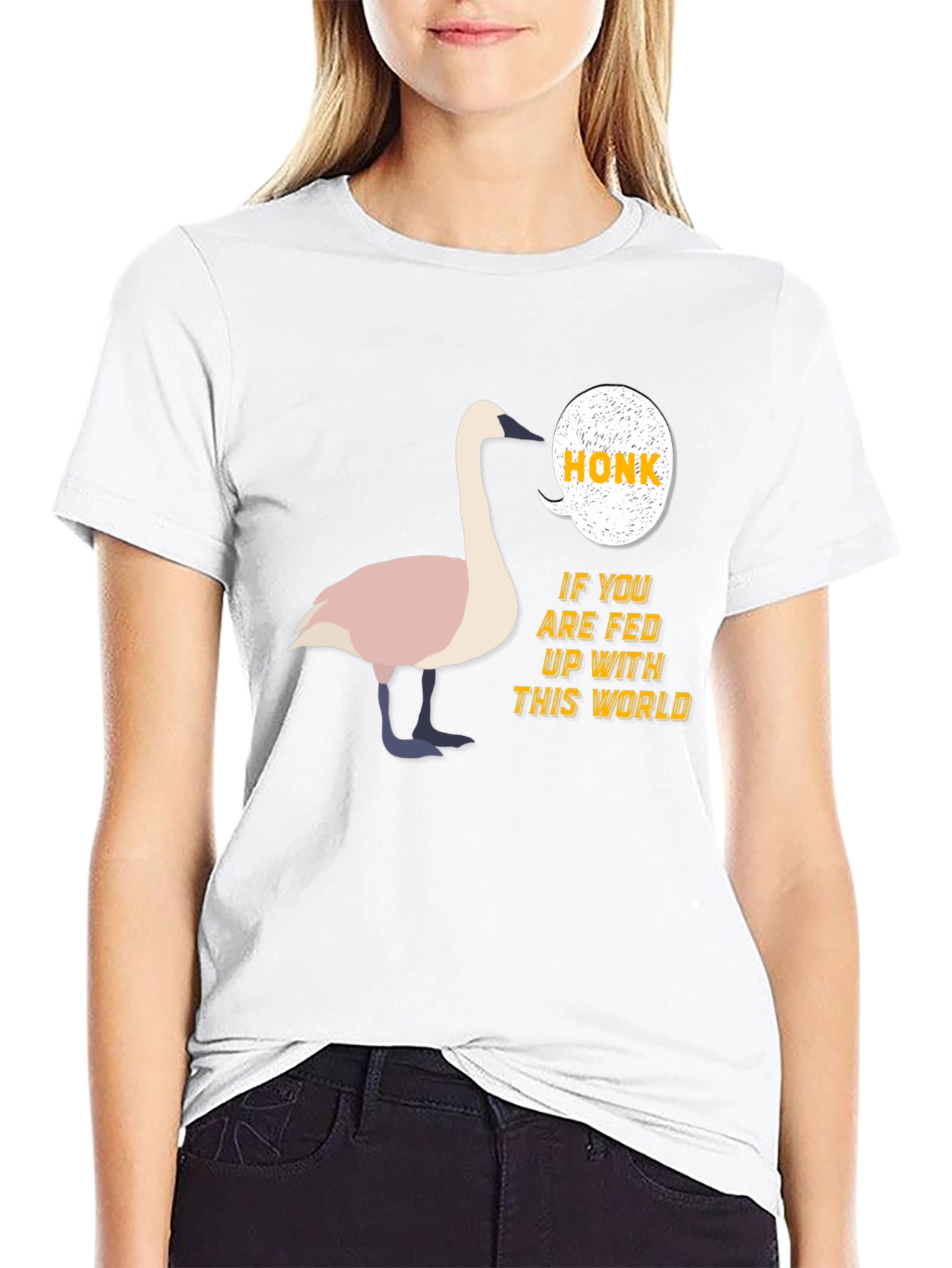 Honk Fed Up Swan T-Shirt