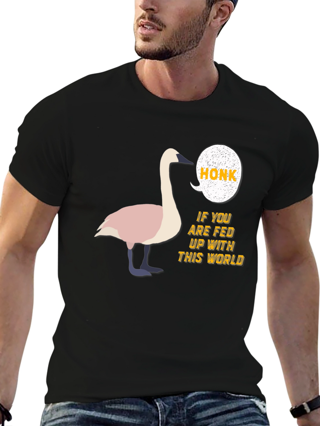 Honk Fed Up Swan T-Shirt