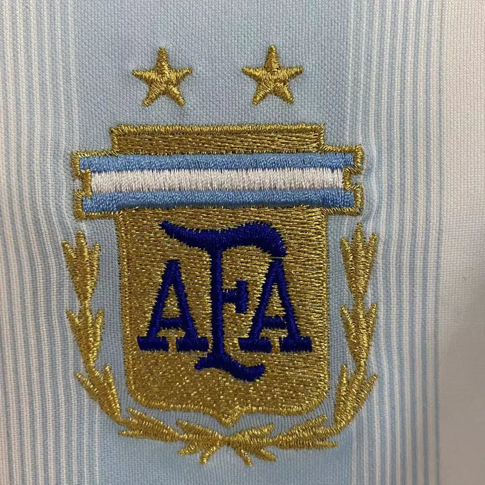 2004/05 Argentina Home Retro Soccer Jersey Detail 2