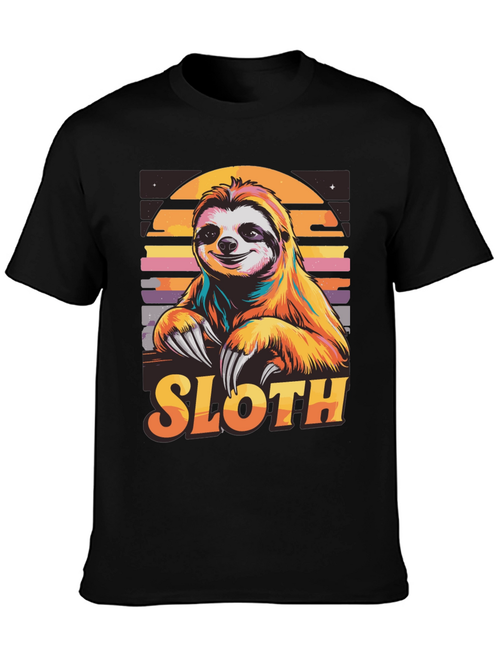 Retro Sloth T-Shirt - Cool Animal Design