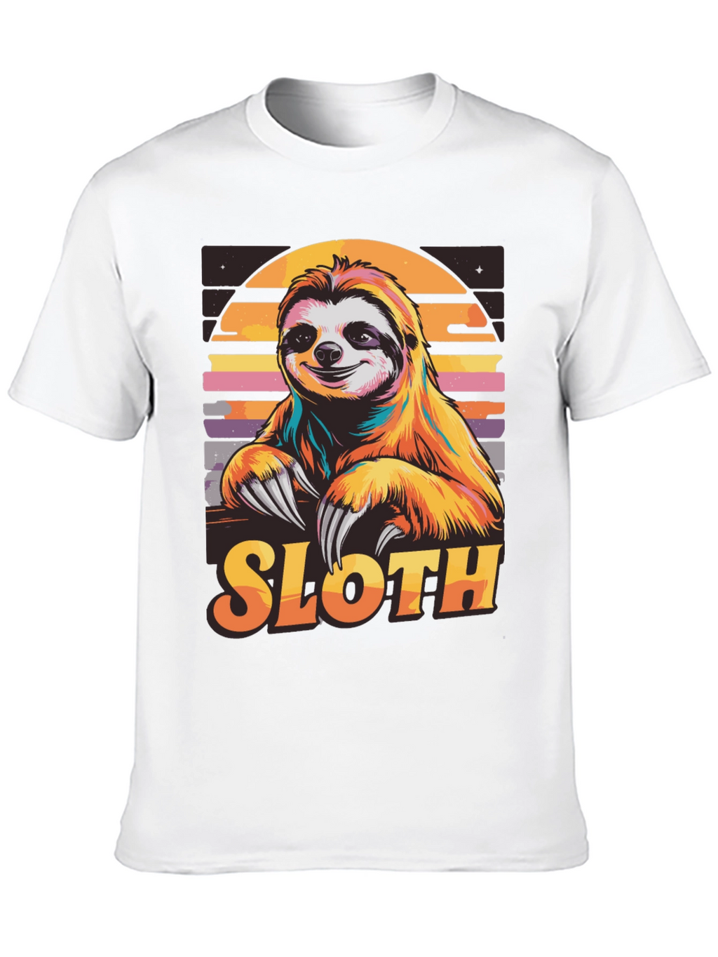 Retro Sloth T-Shirt - Cool Animal Design