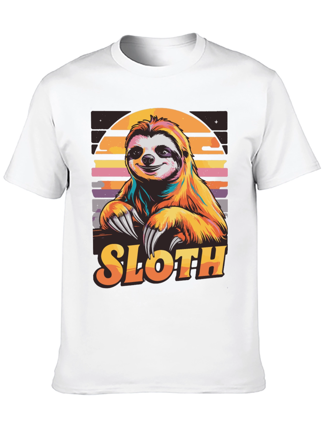 Retro Sloth T-Shirt - Cool Animal Design