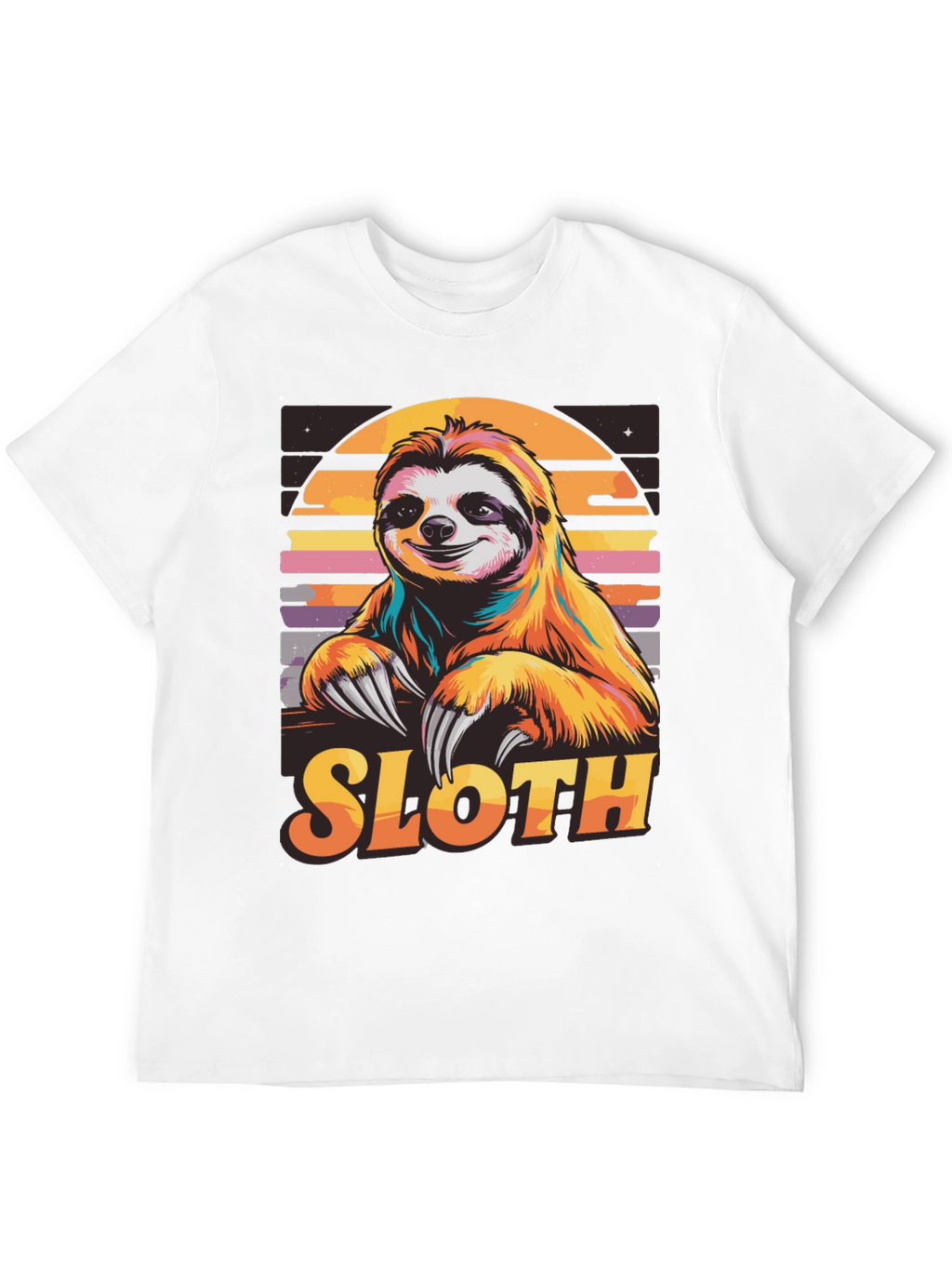 Retro Sloth T-Shirt - Cool Animal Design