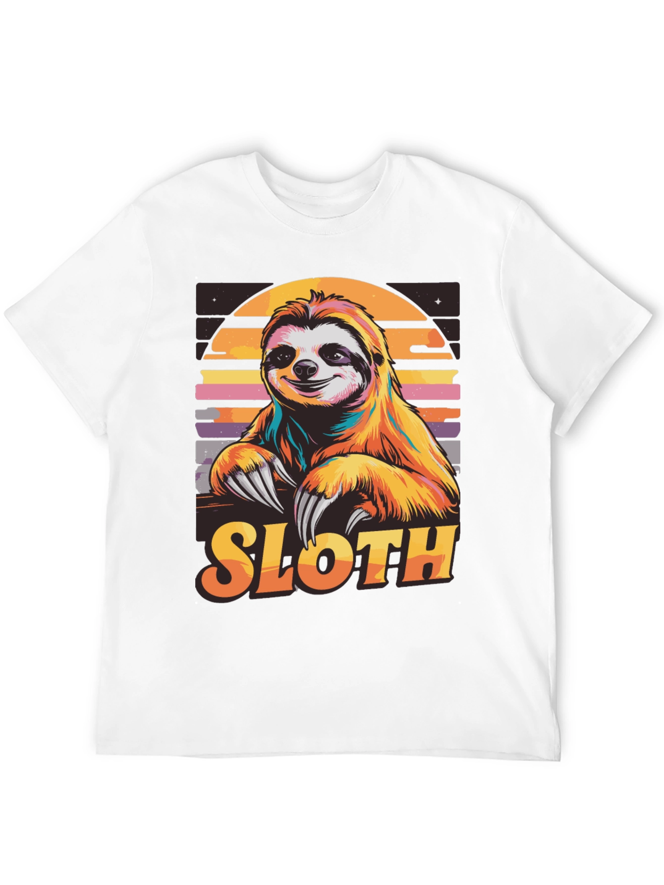 Retro Sloth T-Shirt - Cool Animal Design