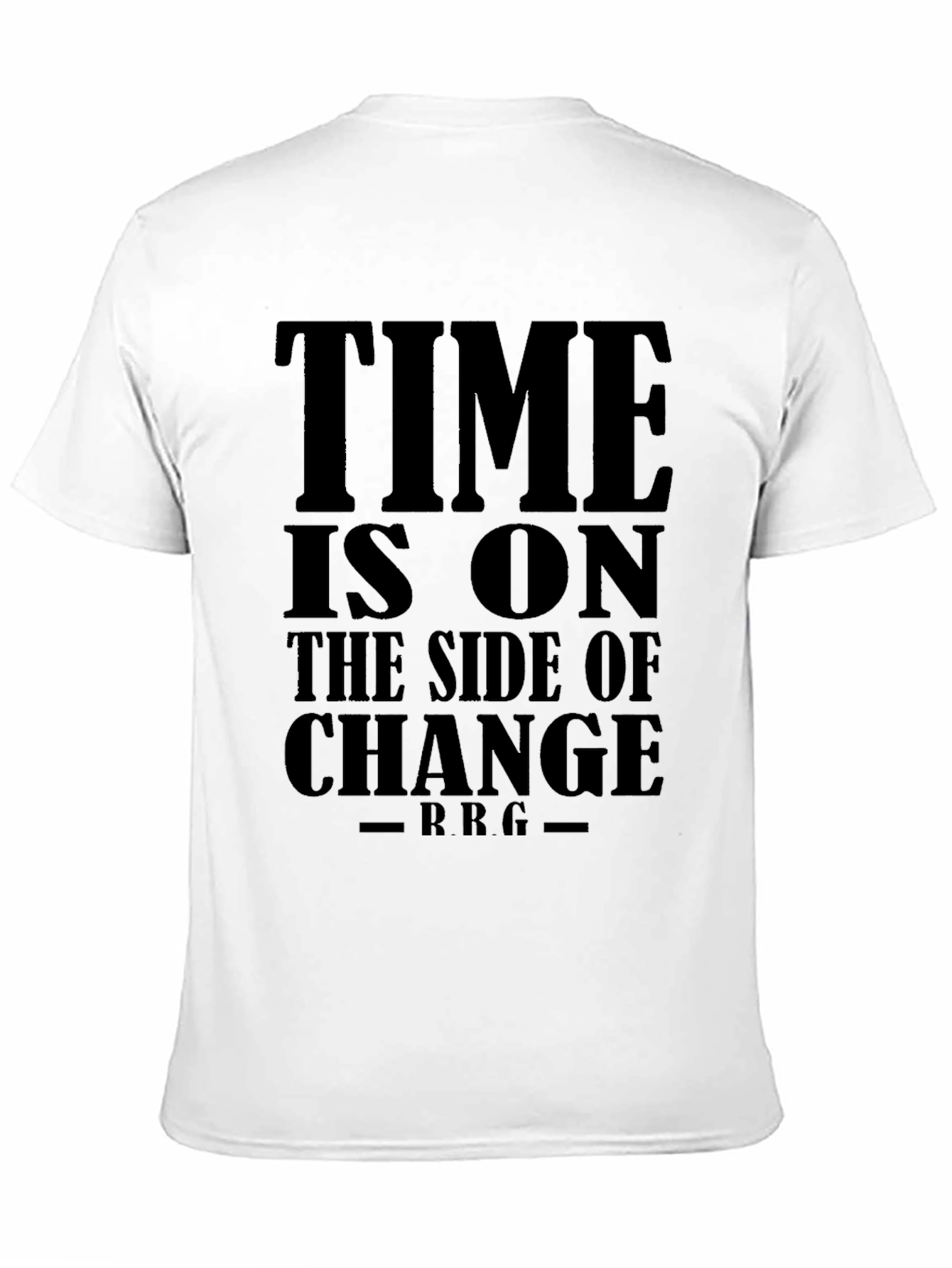 Time is On The Side of Change Black T-Shirt