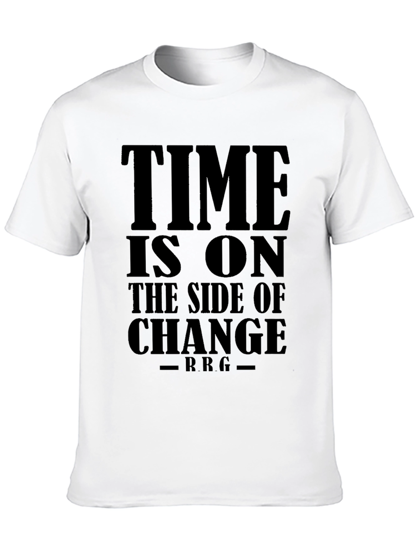 Time is On The Side of Change Black T-Shirt