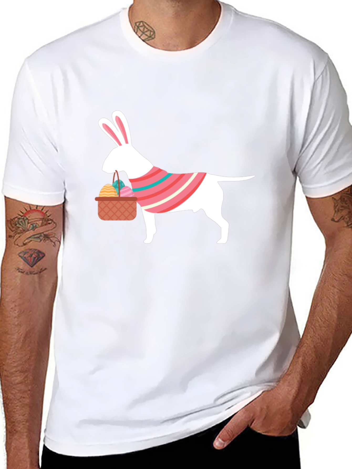 Easter Bull Terrier T-Shirt