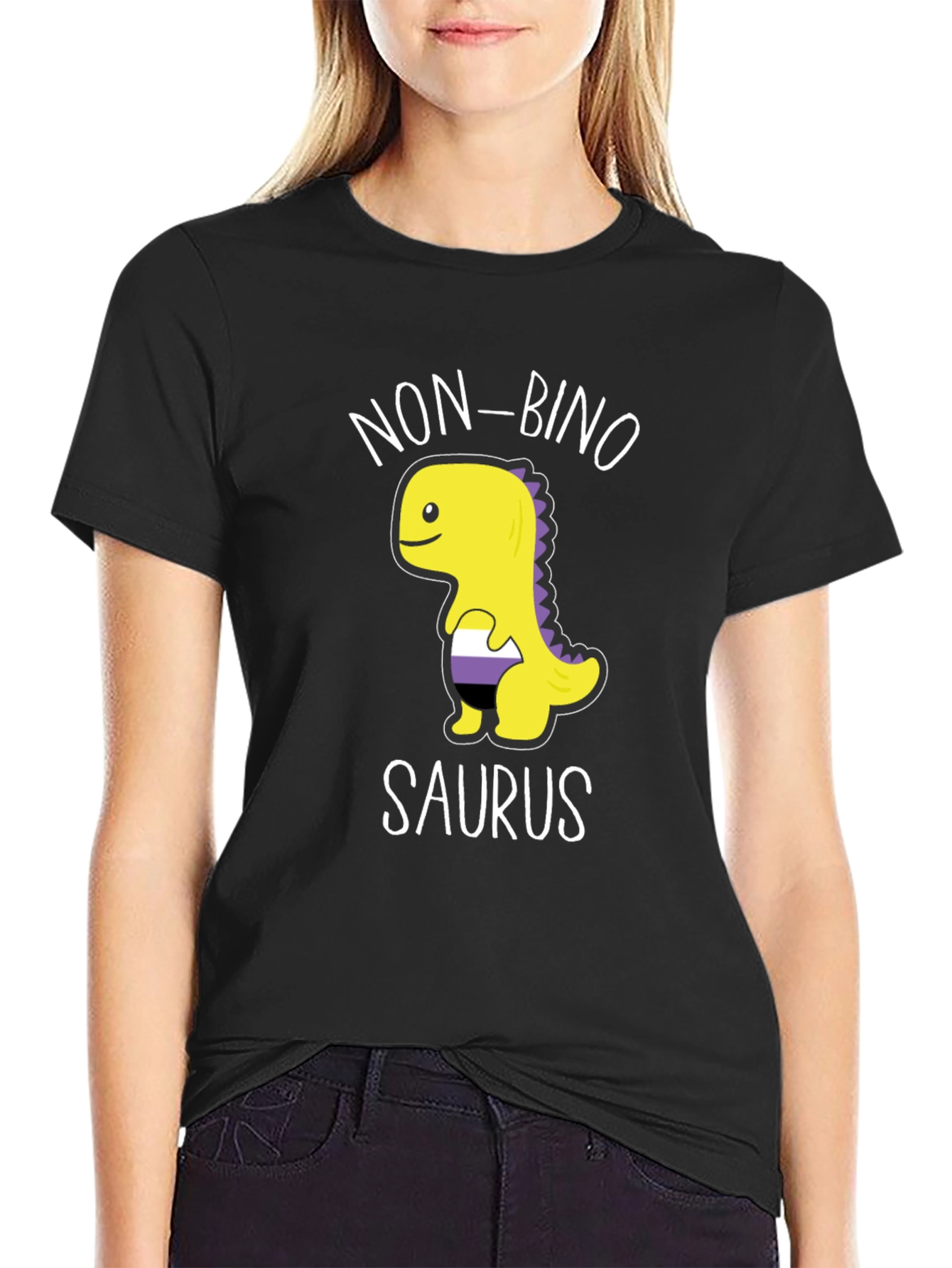 Non-binosaurus T-Shirt - Genderqueer Pride