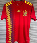 2018 Spain Home Red Retro Soccer Jersey Front