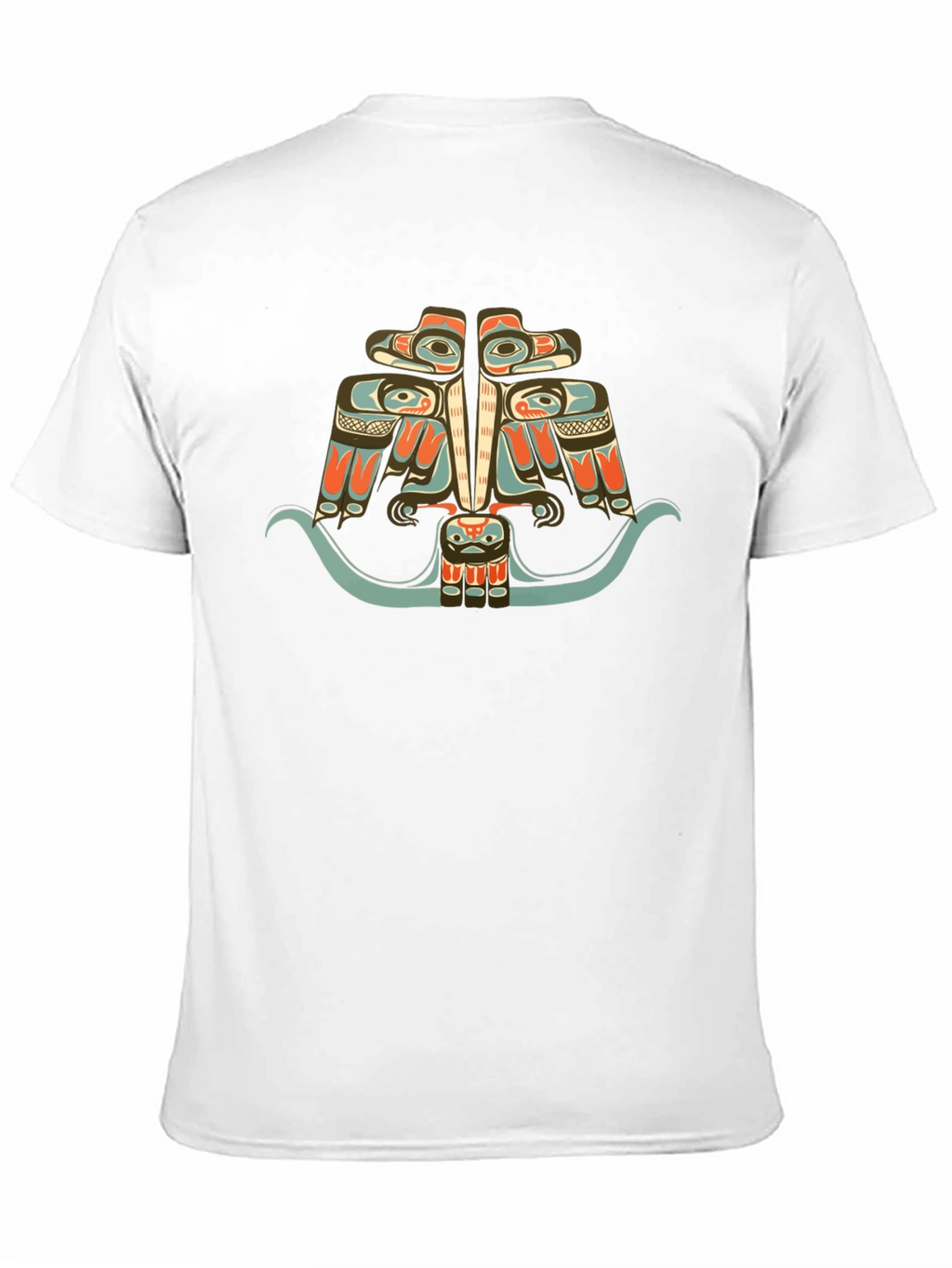 Tribal Art Eagle Graphic Tee - Black