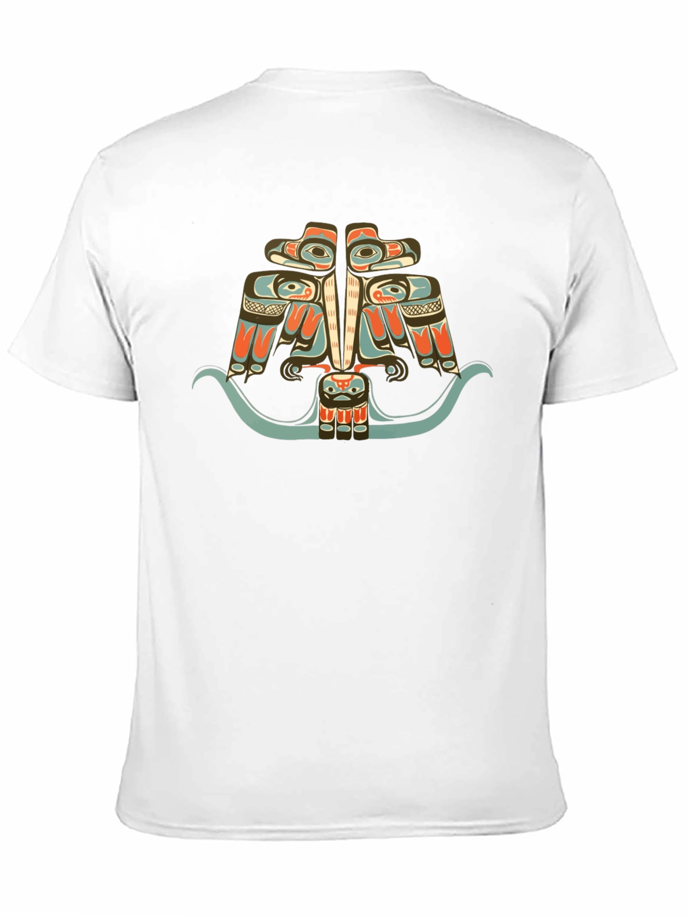 Tribal Art Eagle Graphic Tee - Black