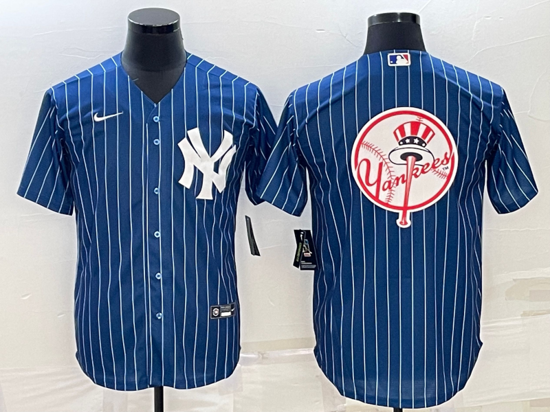 Men's New York Yankees Blue Replica Team Jerseys