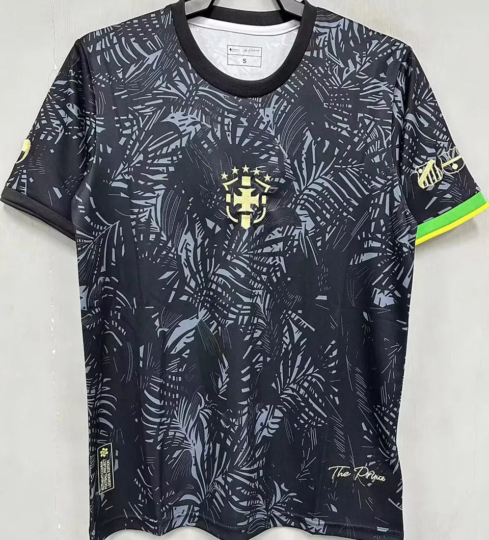 2023/24 Brazil Special Edition Black Fans Soccer Jersey Front