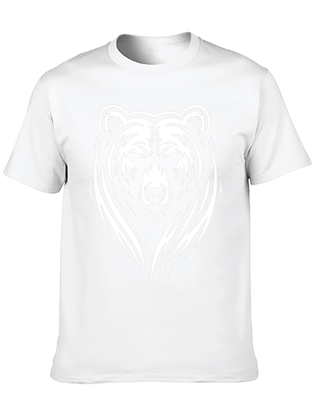 Bold Bear Graphic Tee - Black Cotton T-Shirt