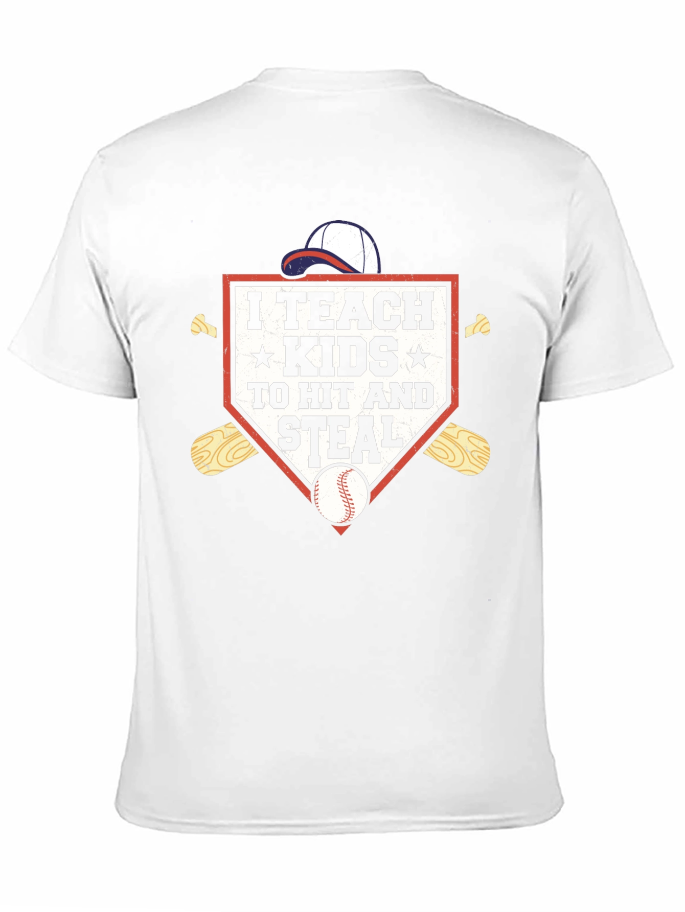 I Teach Kids To Hit and Steal Baseball T-Shirt