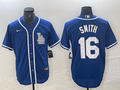Men's Los Angeles Dodgers Will Smith #16 Blue Limited Player Jerseys
